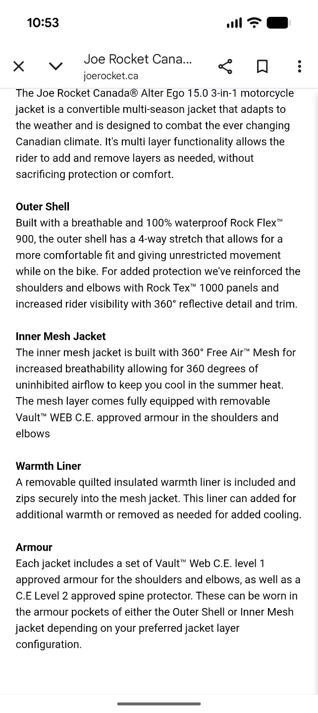 Joe Rocket Women's Motorcycle Jacket Pants &Gloves - photo 2