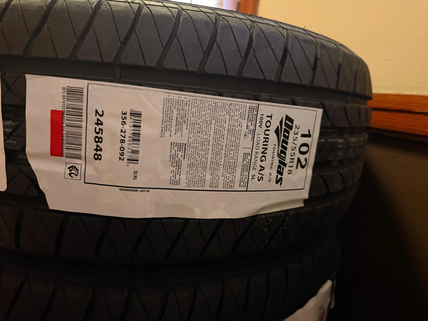 Douglas Touring A/S 235/55R18 100V Tires (Set of 4) - photo 3
