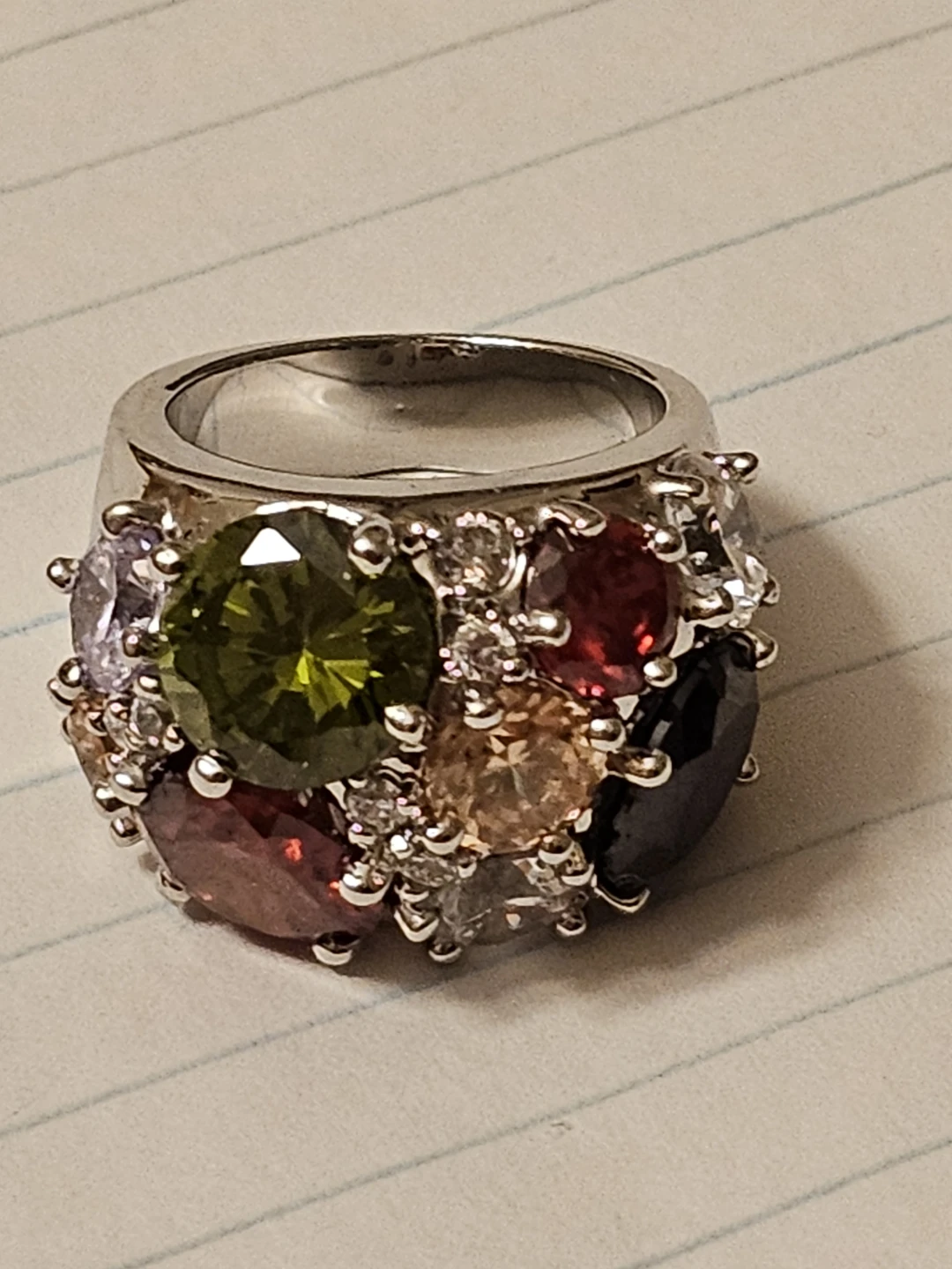 Rhinestone Cluster Ring - photo 2