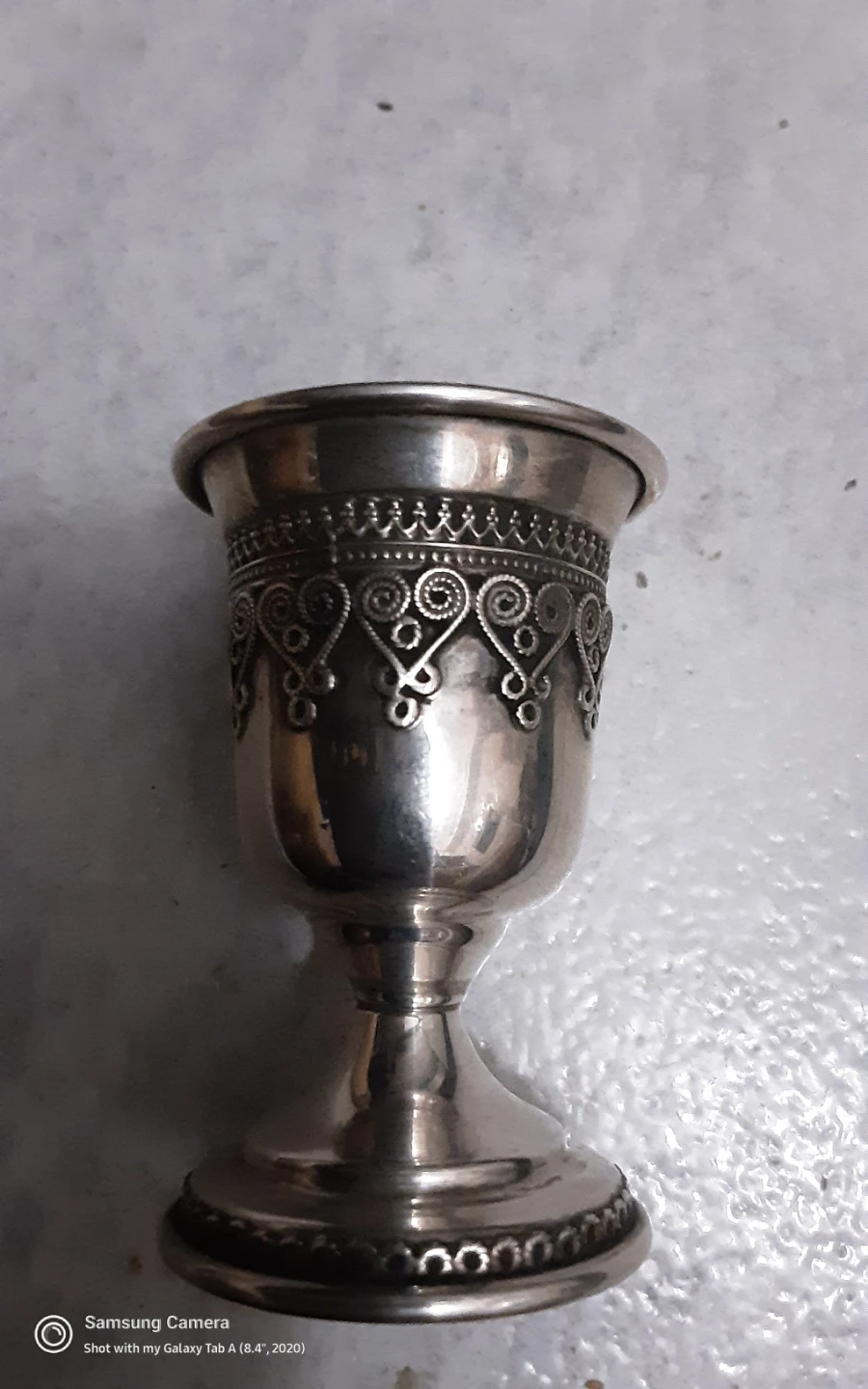 Vintage Ornate  100% Sterling silver  Cup