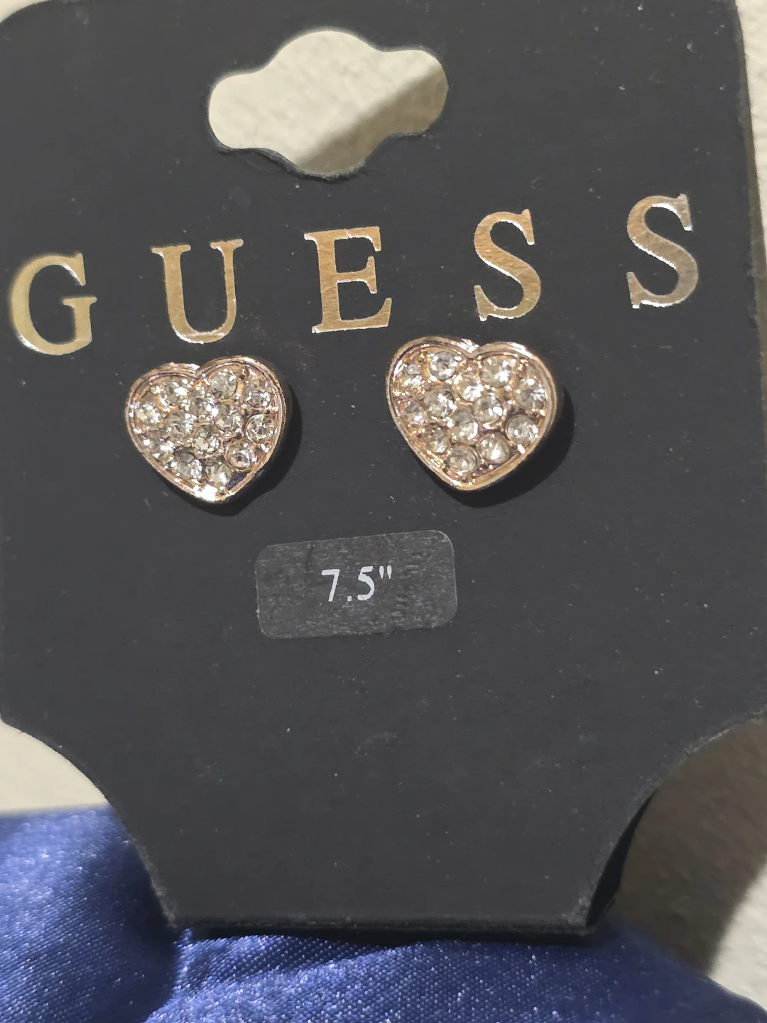 Guess Rose Gold Tone Heart Stud Earrings - photo 2