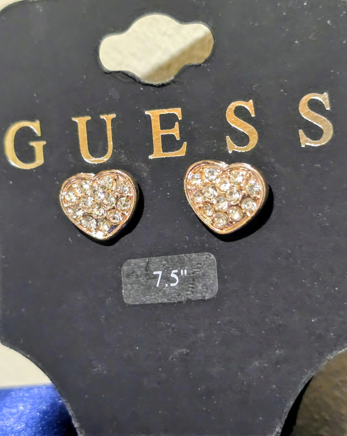 Guess Rose Gold Tone Heart Stud Earrings - photo 4