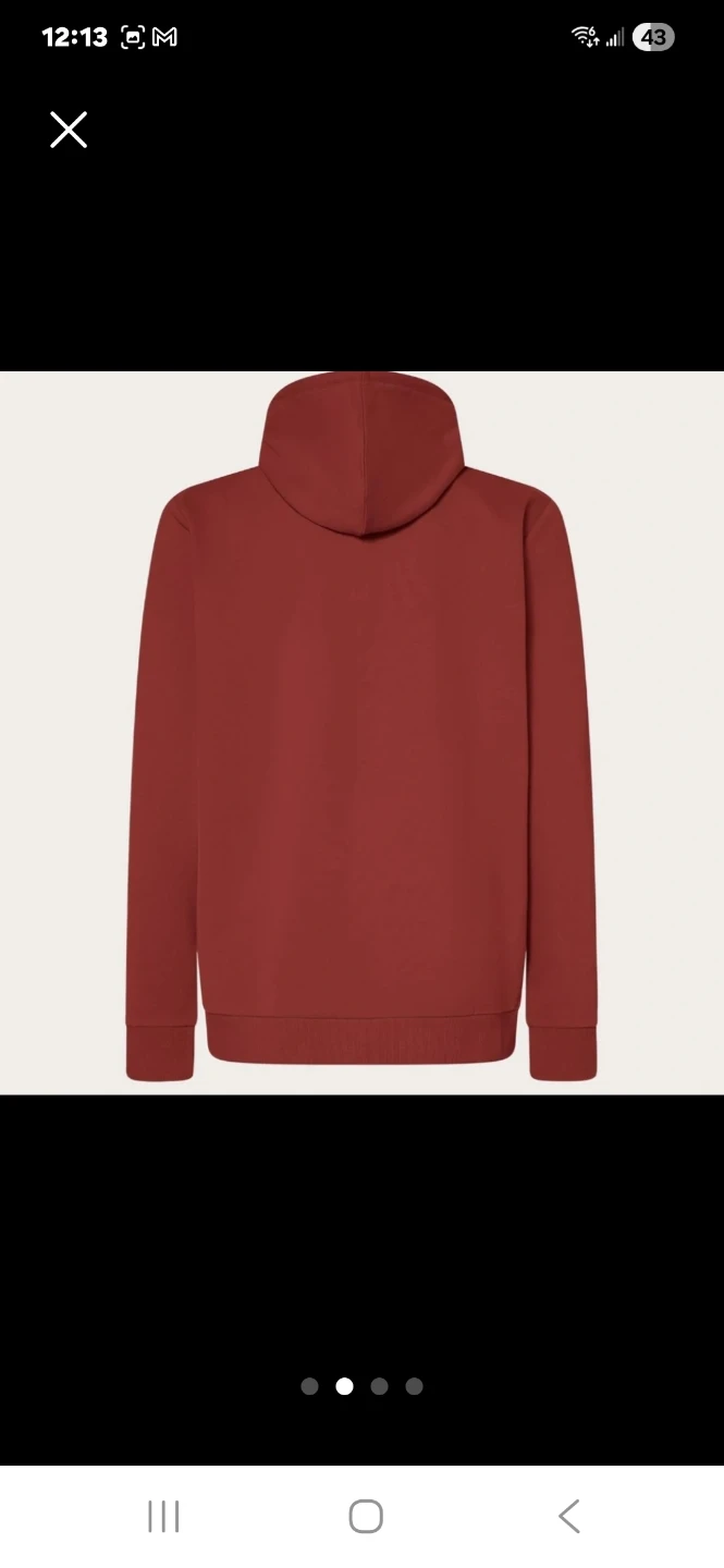 Oakley B1B PO Hoodie 2.0 - Men's - Black/Iron Red. M to XL - photo 2