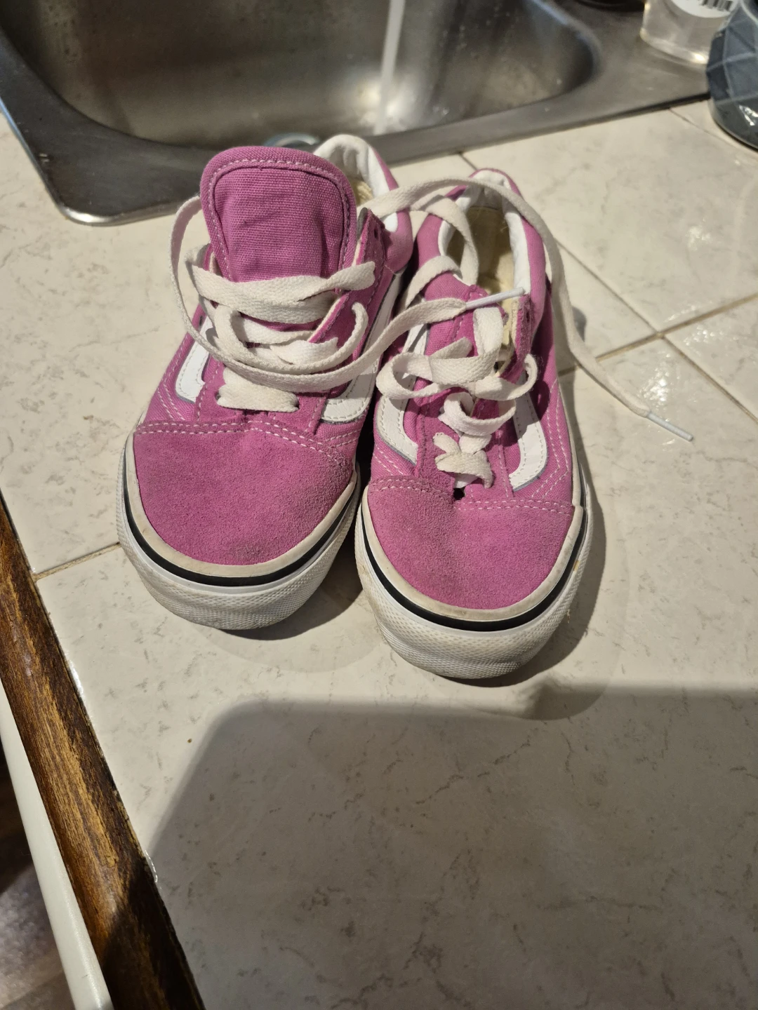 Vans Old Skool Pink Kids Shoes US Kids 13