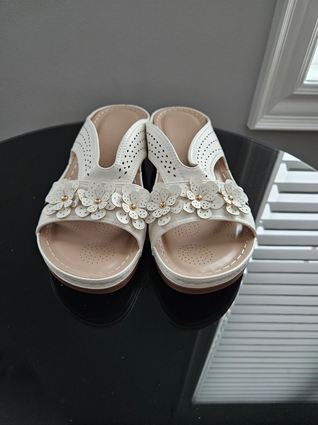 NEW Women's Slip-On Sandals - Size 38 (7.5)