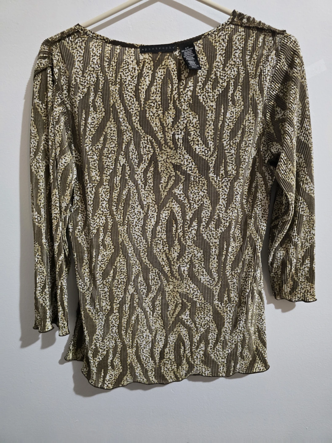 New York & Company Women's Striped V-Neck Wrap Top Size M - photo 3