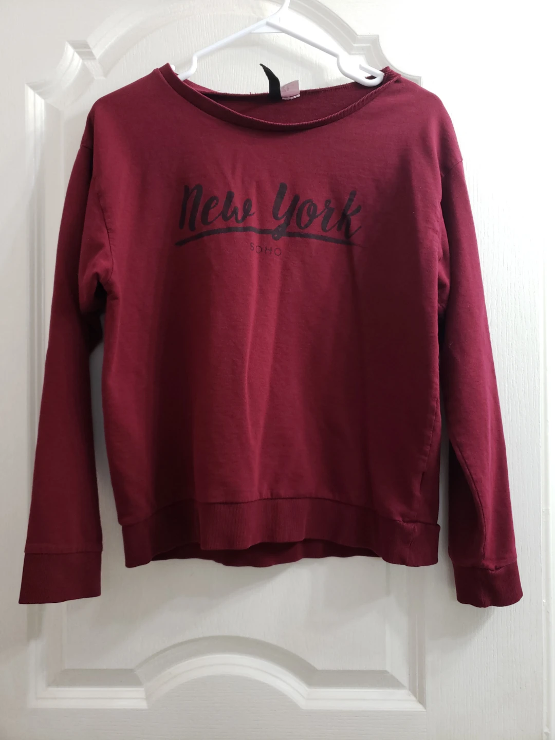 Divided H&M New York Soho Sweatshirt - Burgundy