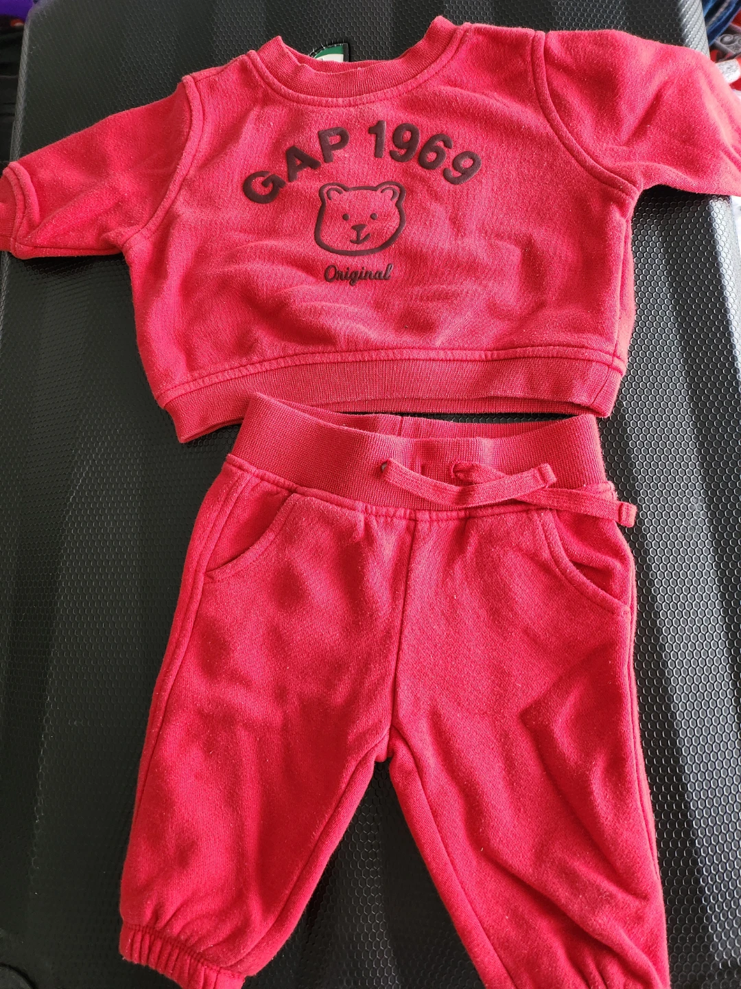 GAP 1969 Baby Red Sweatshirt and Pants Set