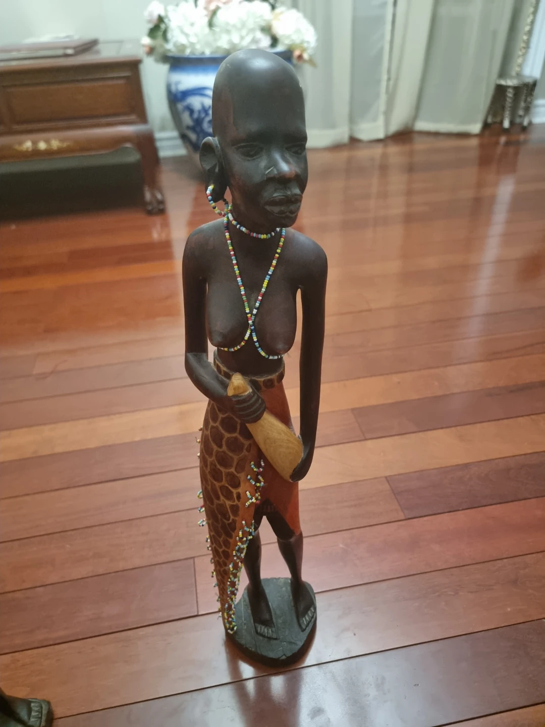 Hand-Carved Wooden Figurine - photo 2