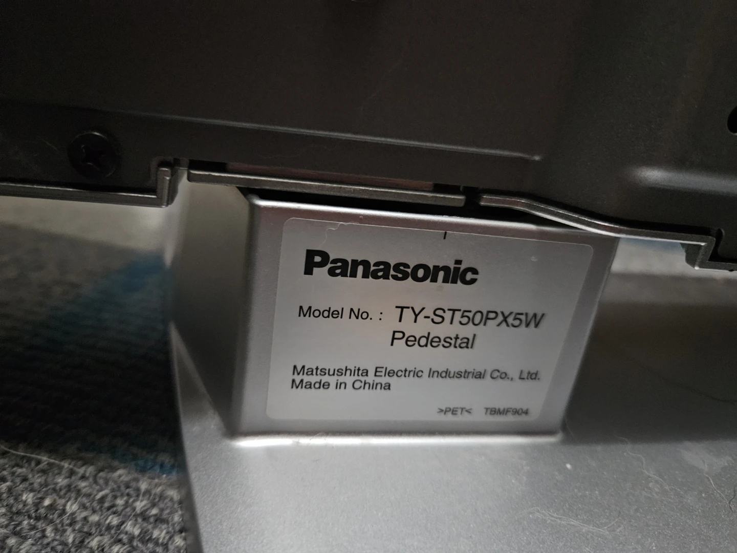 Panasonic TY-ST50PX5W Pedestal TV Stand - photo 2