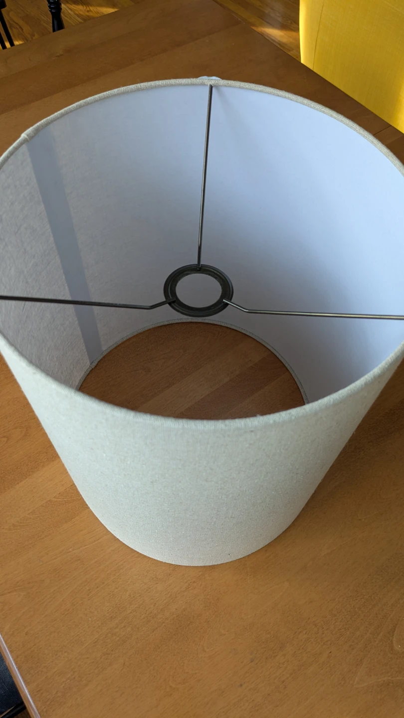 Neutral Linen Uno Drum Lampshade - photo 2