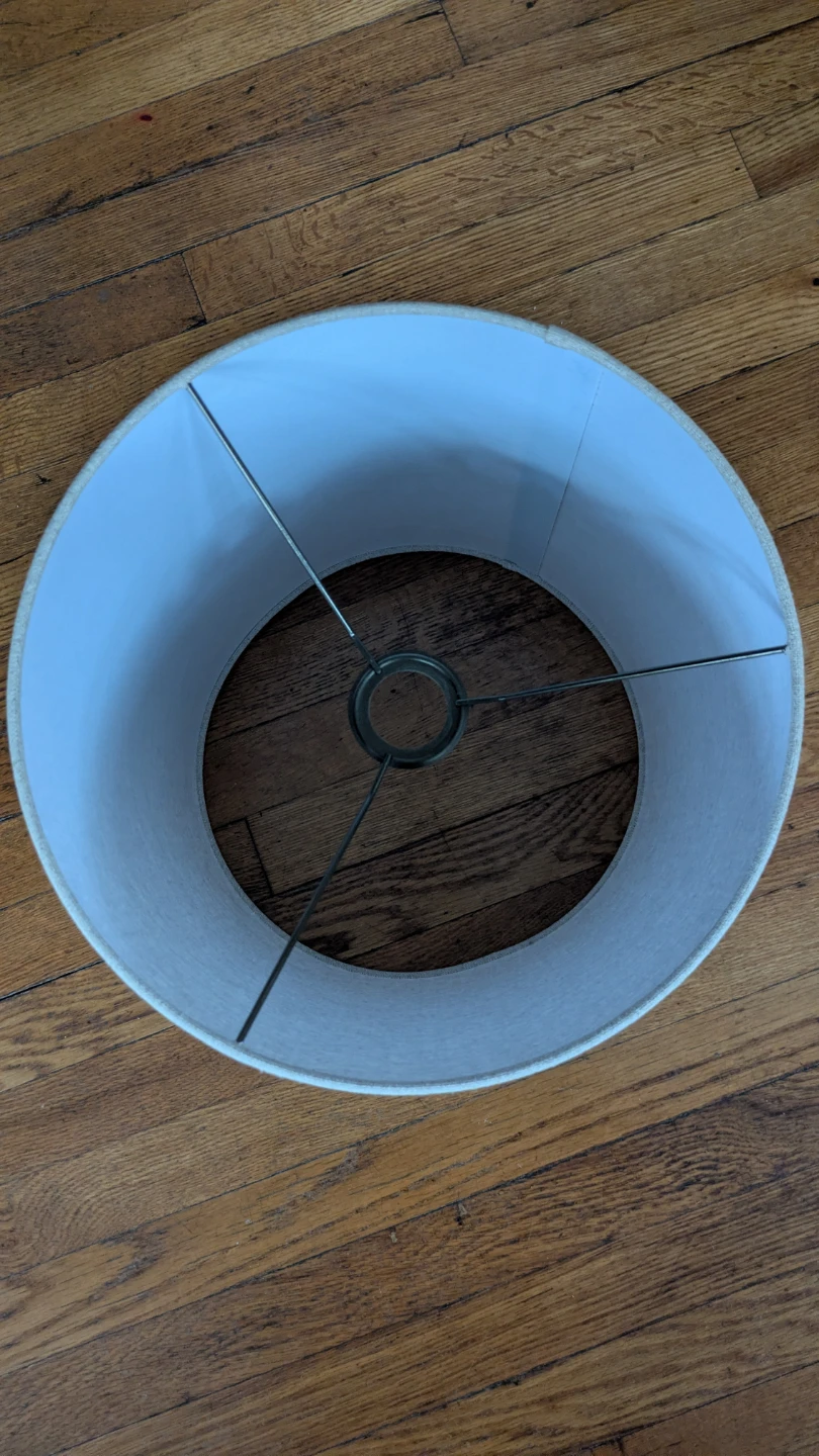Neutral Linen Uno Drum Lampshade - photo 3