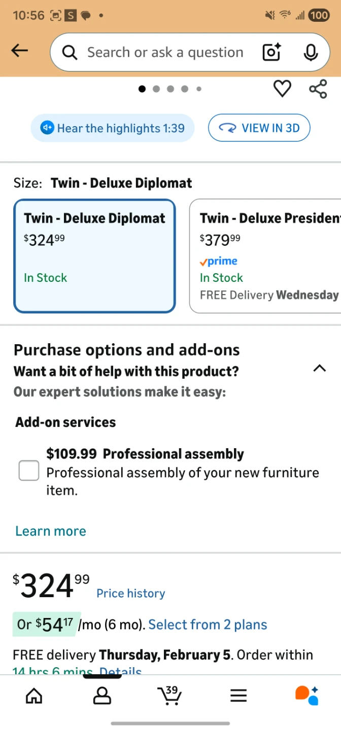 Milliard Deluxe Diplomat Folding Bed with Mattress - Twin - photo 2