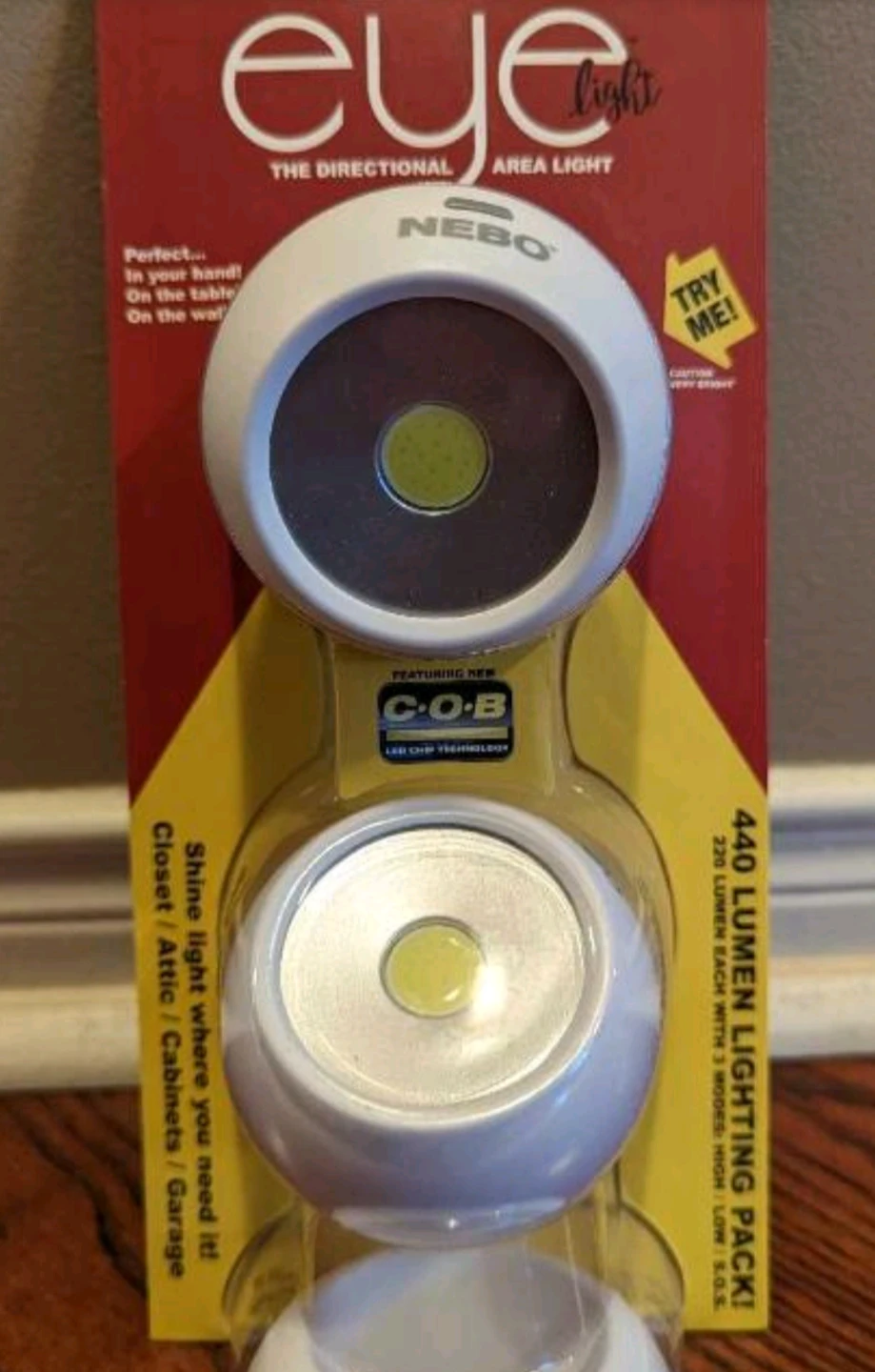 NIP - NEBO Eye Lights Directional Area Light 2 pack