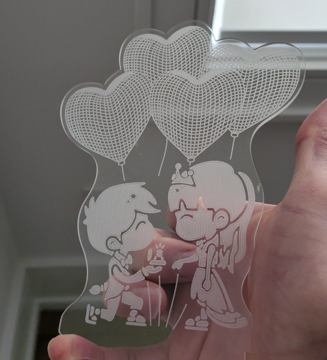 Cute Couple Acrylic Night Light - photo 3