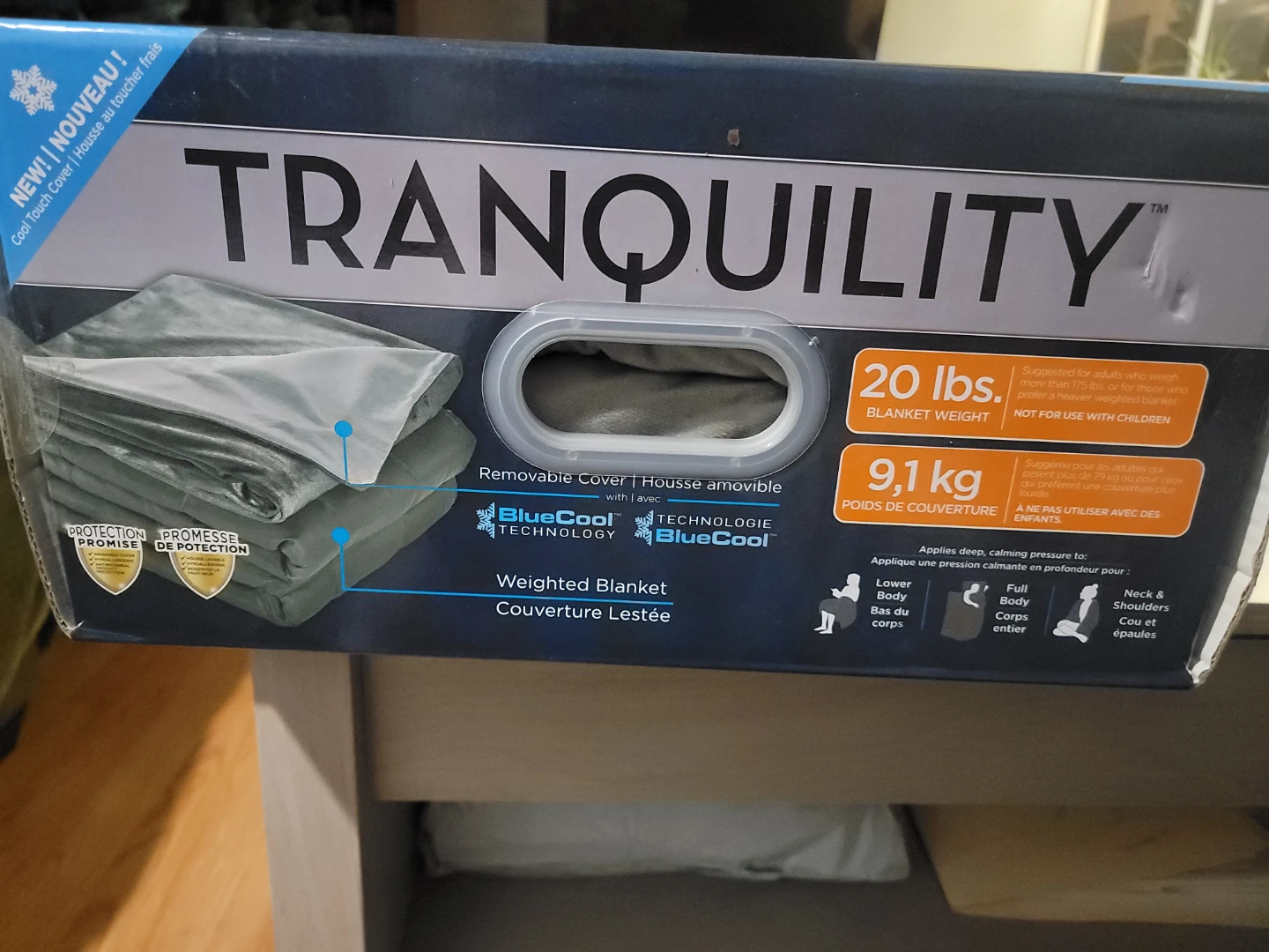 Tranquility Cooling Weighted Blanket with Washable Cover - photo 2