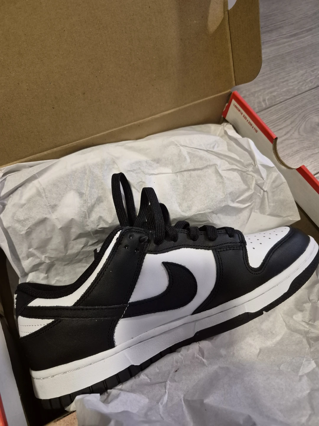 Nike Dunk Low Panda Black White Sneakers - photo 2