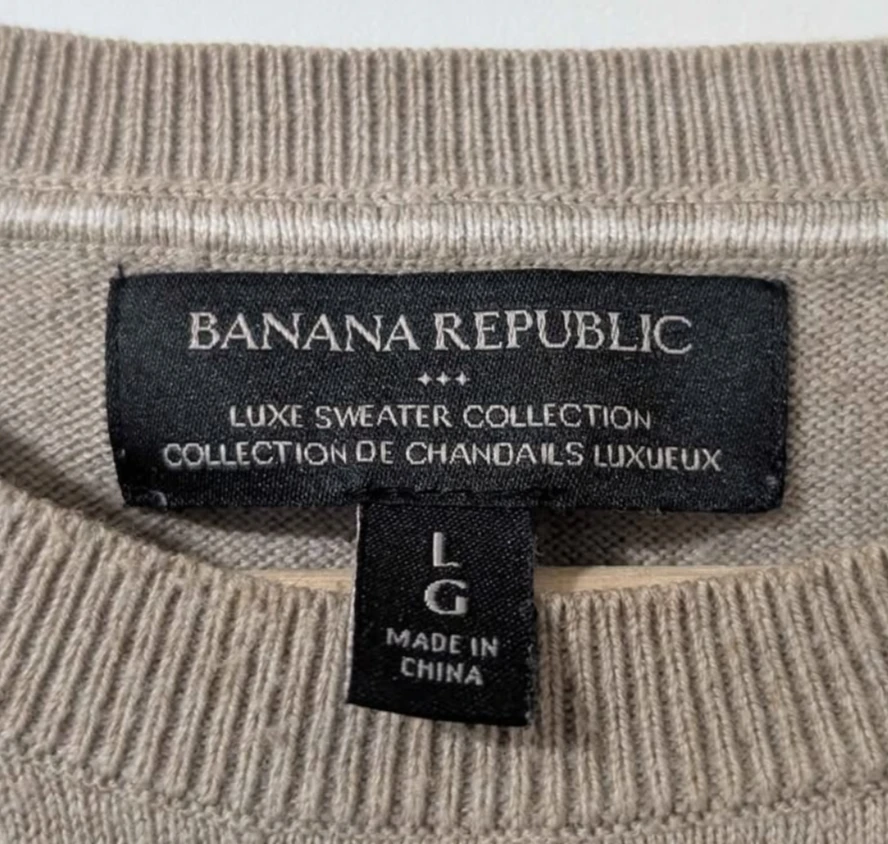 Banana Republic Luxe Sweater Collection Crewneck Knit - Size L - photo 2