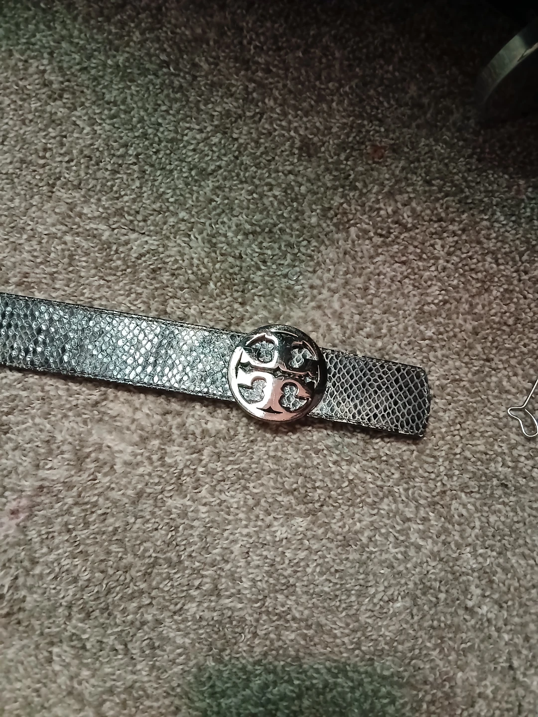 Tory Burch Belt - Silver Snake Print - photo 2