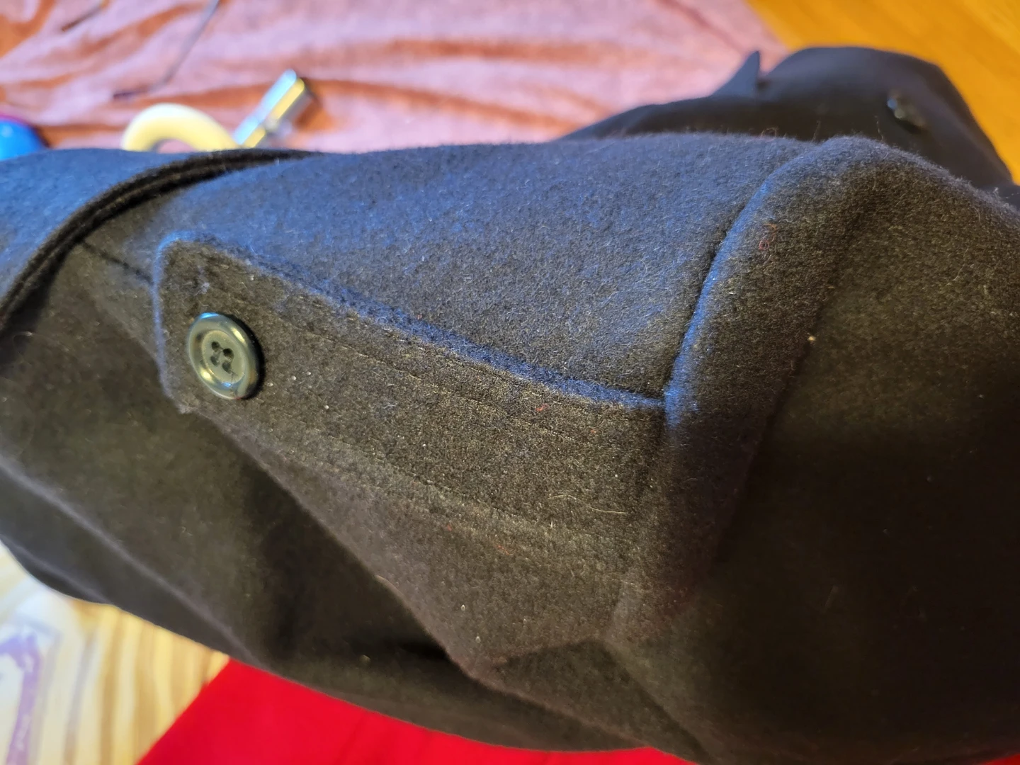Wm. H. Leishman Navy Wool Double-Breasted Coat  🥕 - photo 4