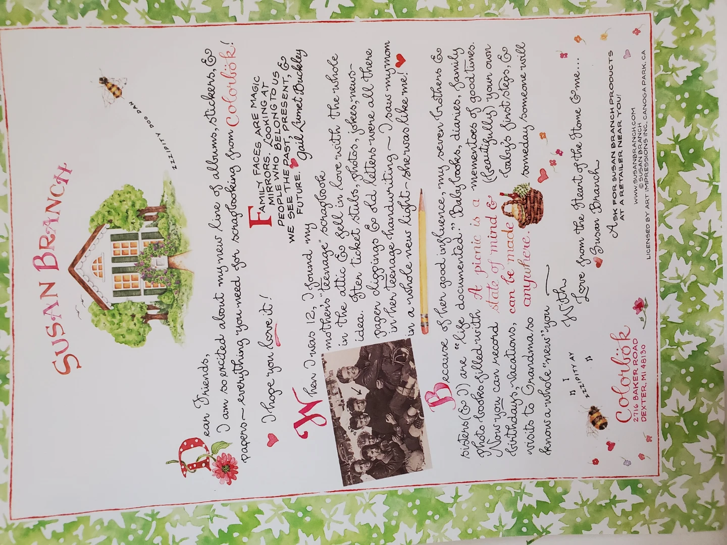 Susan Branch Scrapbook Album "Off We Go" 12"×12" Deluxe Album - photo 5
