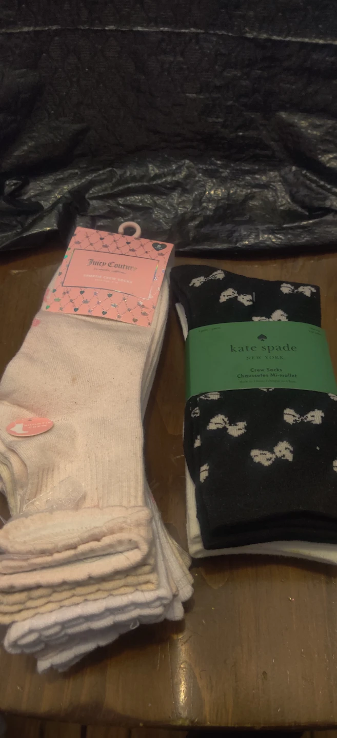 Juicy Couture and Kate Spade Socks