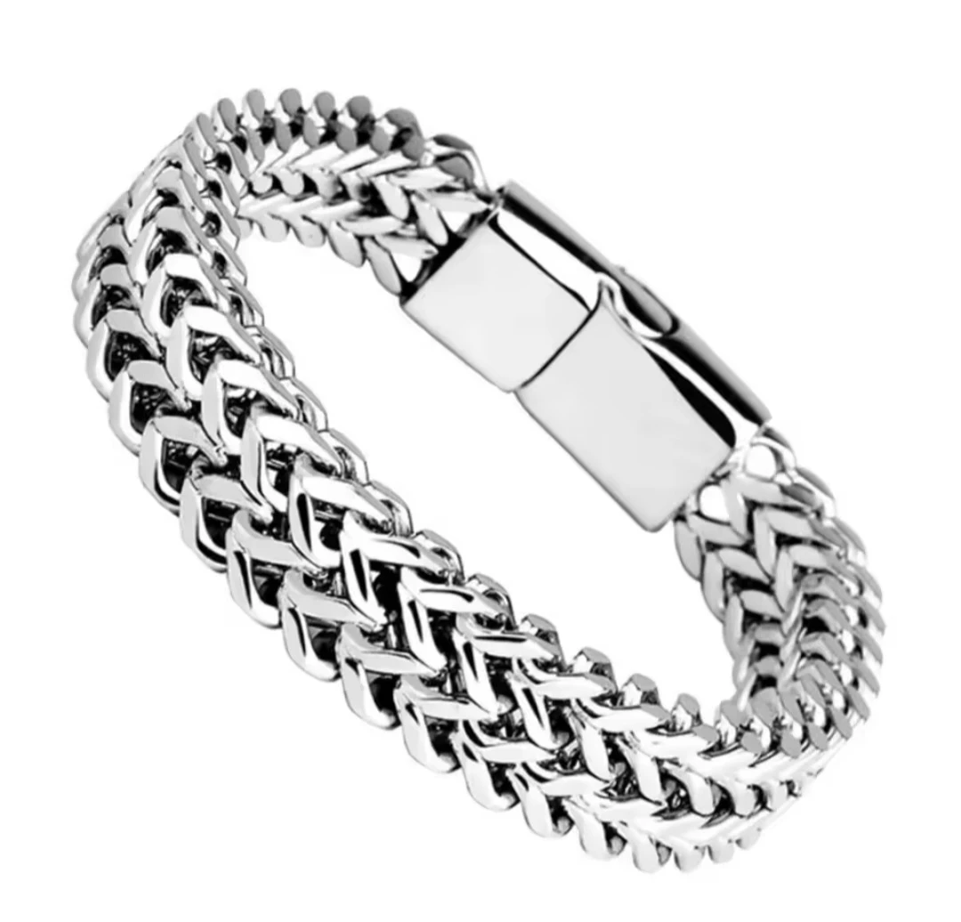 Men's Stainless Steel Chain Bracelet - photo 3