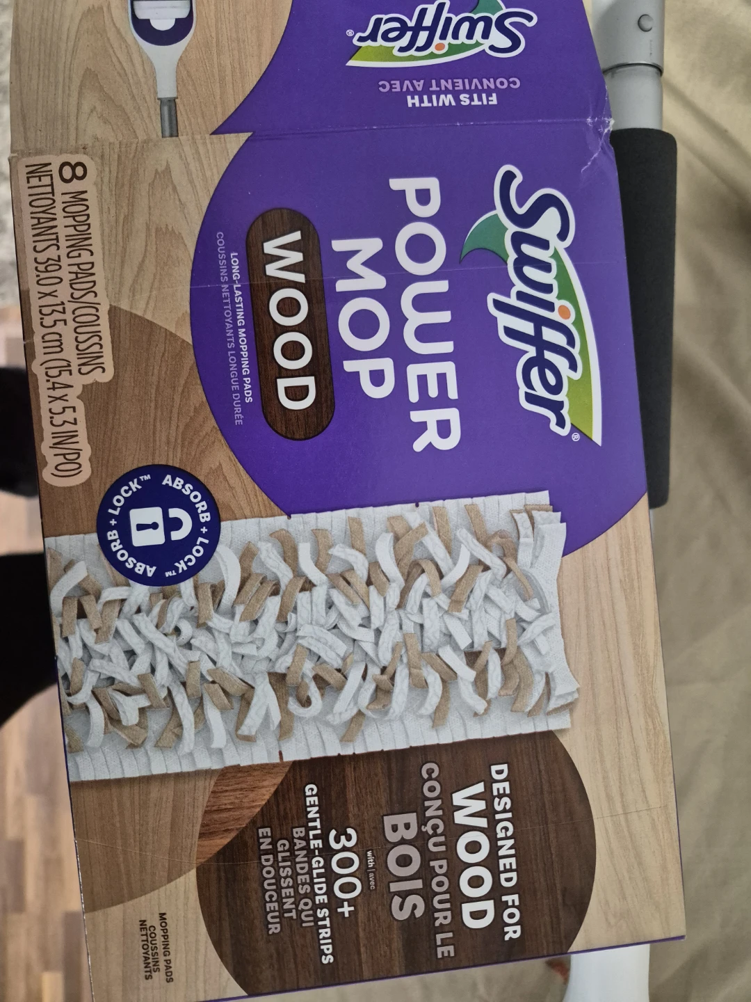 Swiffer PowerMop Wood Floor Cleaner with 8 Mopping Pads - photo 2