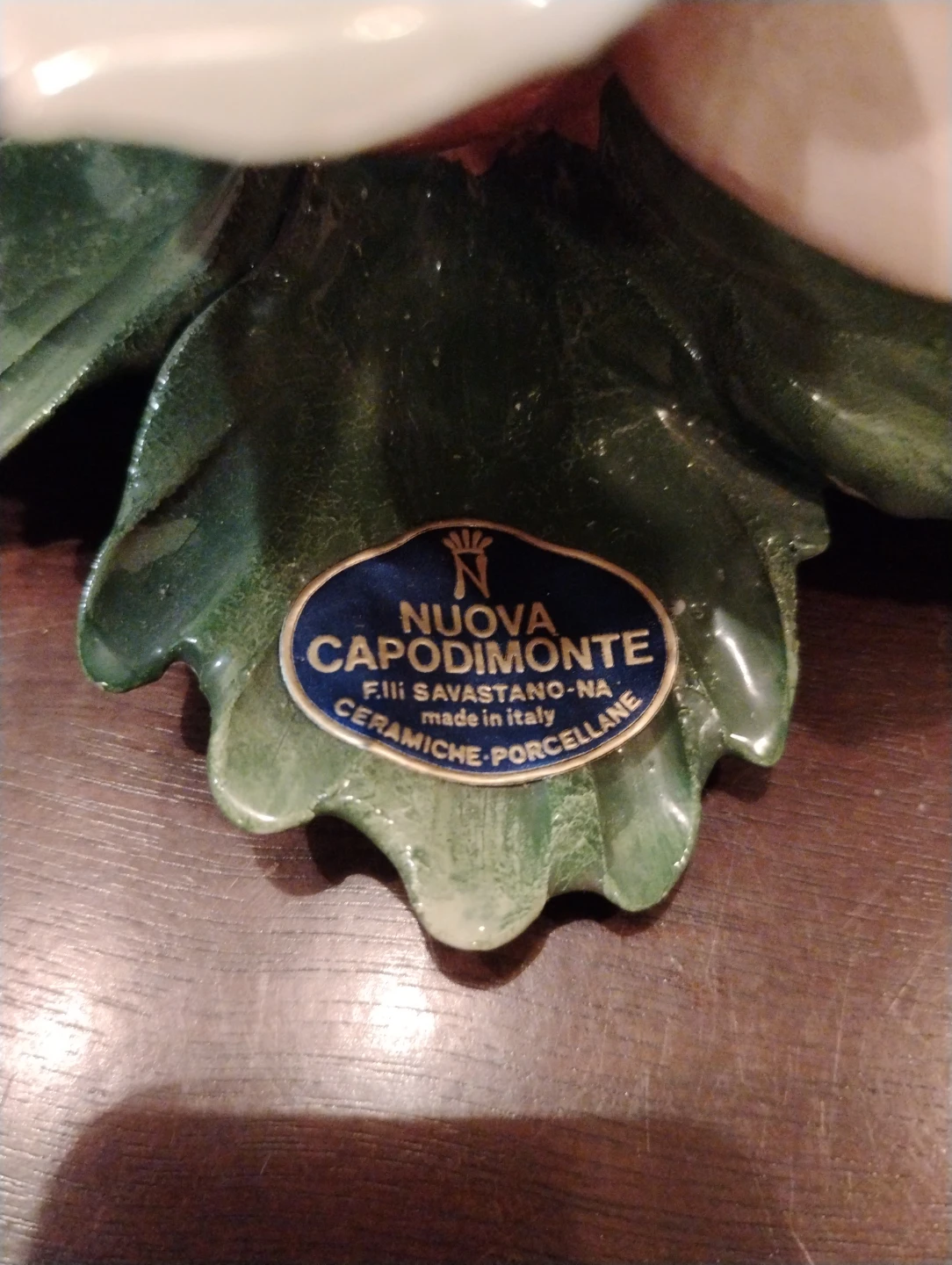Nuova Capodimonte Porcelain Rose Figurine - photo 2