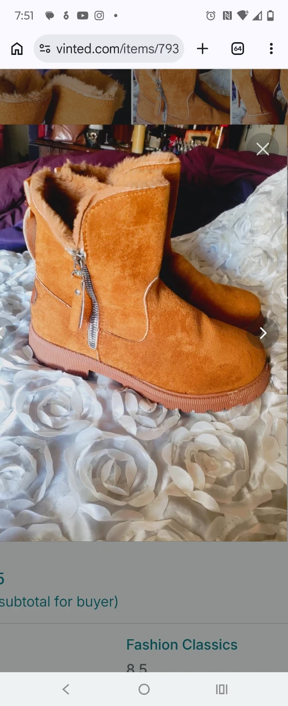 Women or Girls Women's Tan Ankle Boots size 40 or 8.5 - photo 2