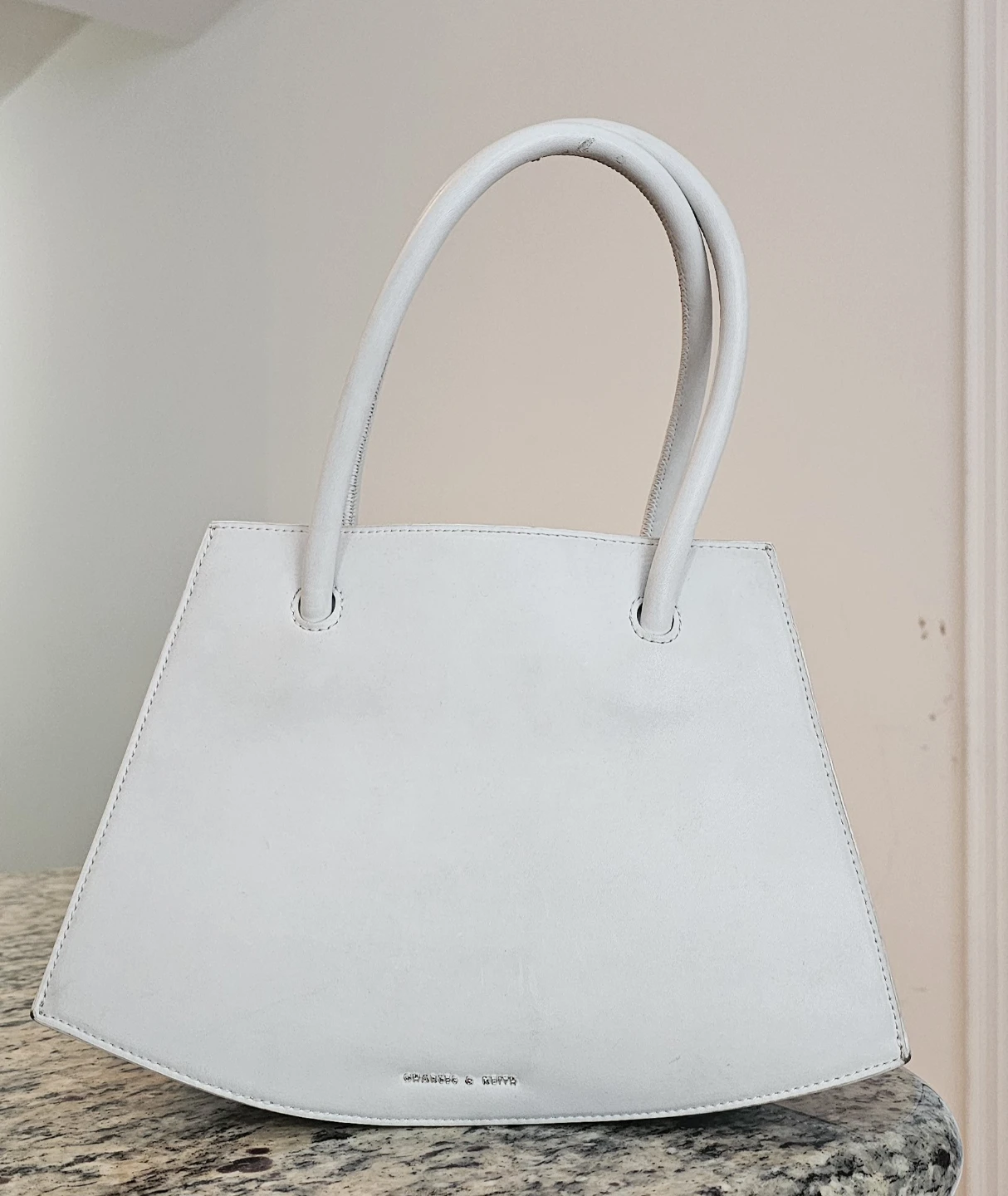 Charles & Keith White Tote Bag