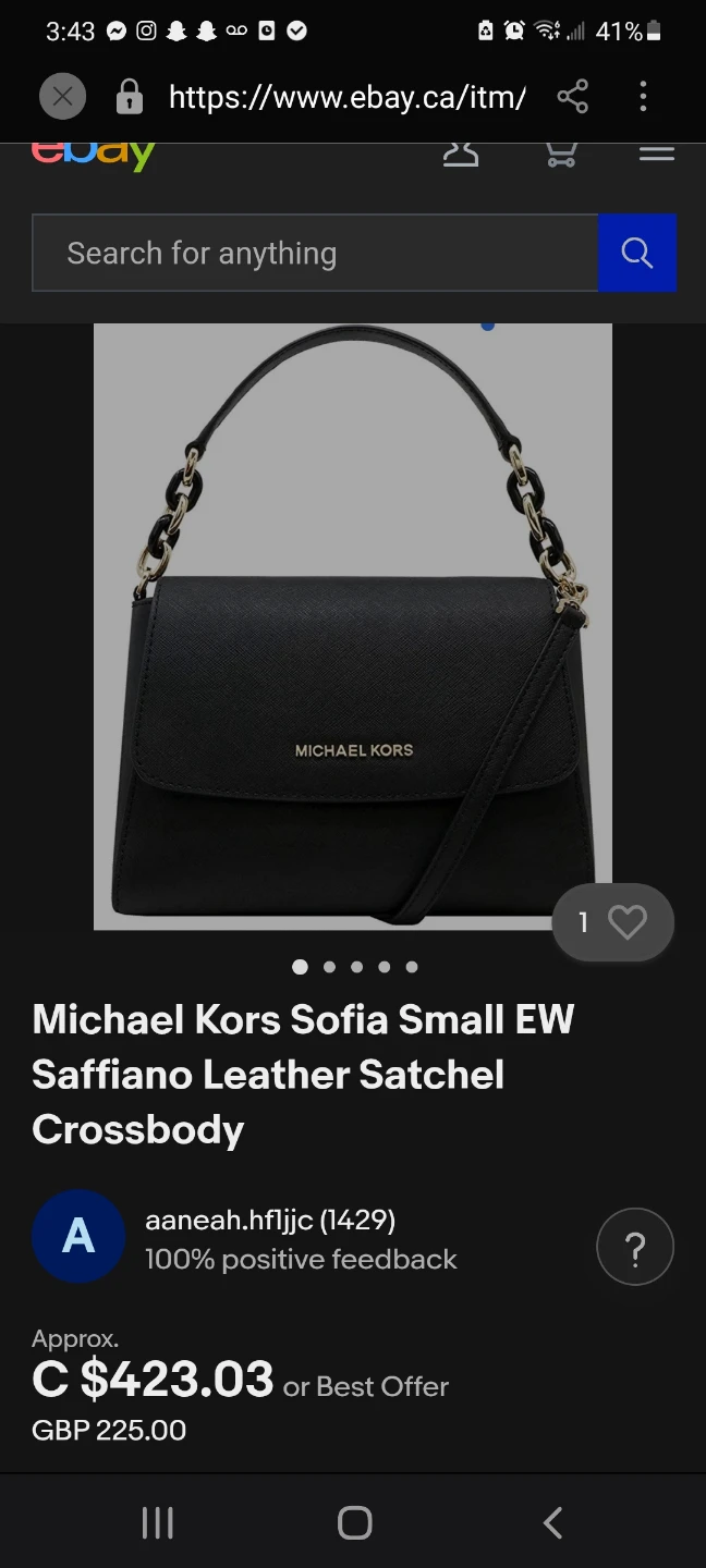 Michael Kors Sofia Small EW Satchel Crossbody Bag - photo 3
