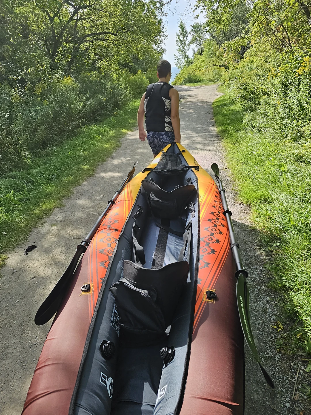 Inflatable Kayak with Paddles