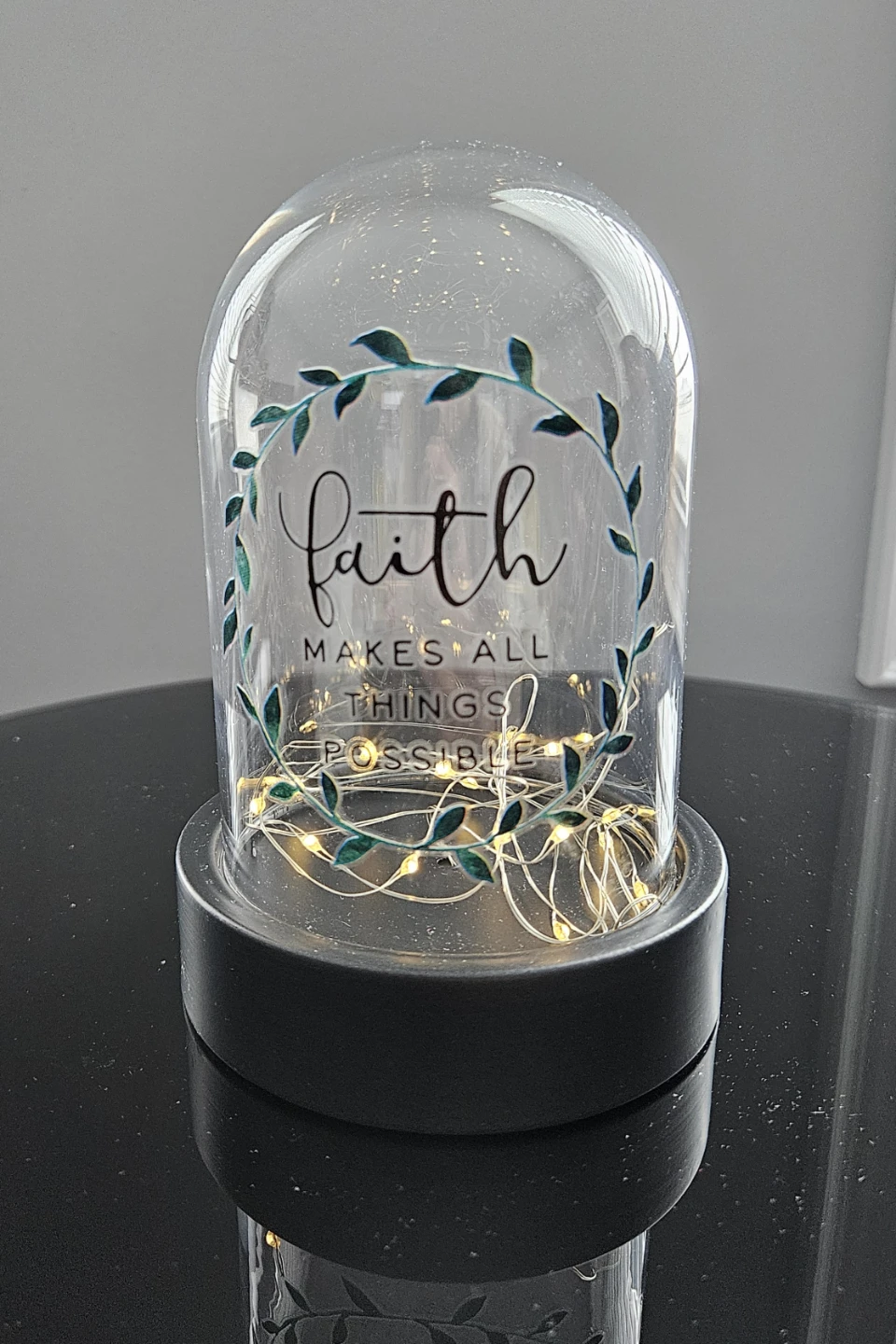 'Faith Makes All Things Possible' Light Dome - photo 2