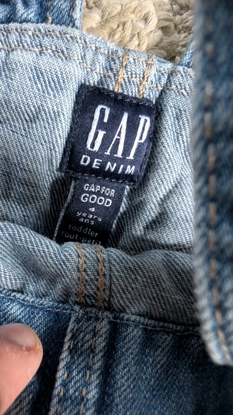 GAP Denim Overalls Shorts Toddler 4 Years - photo 2