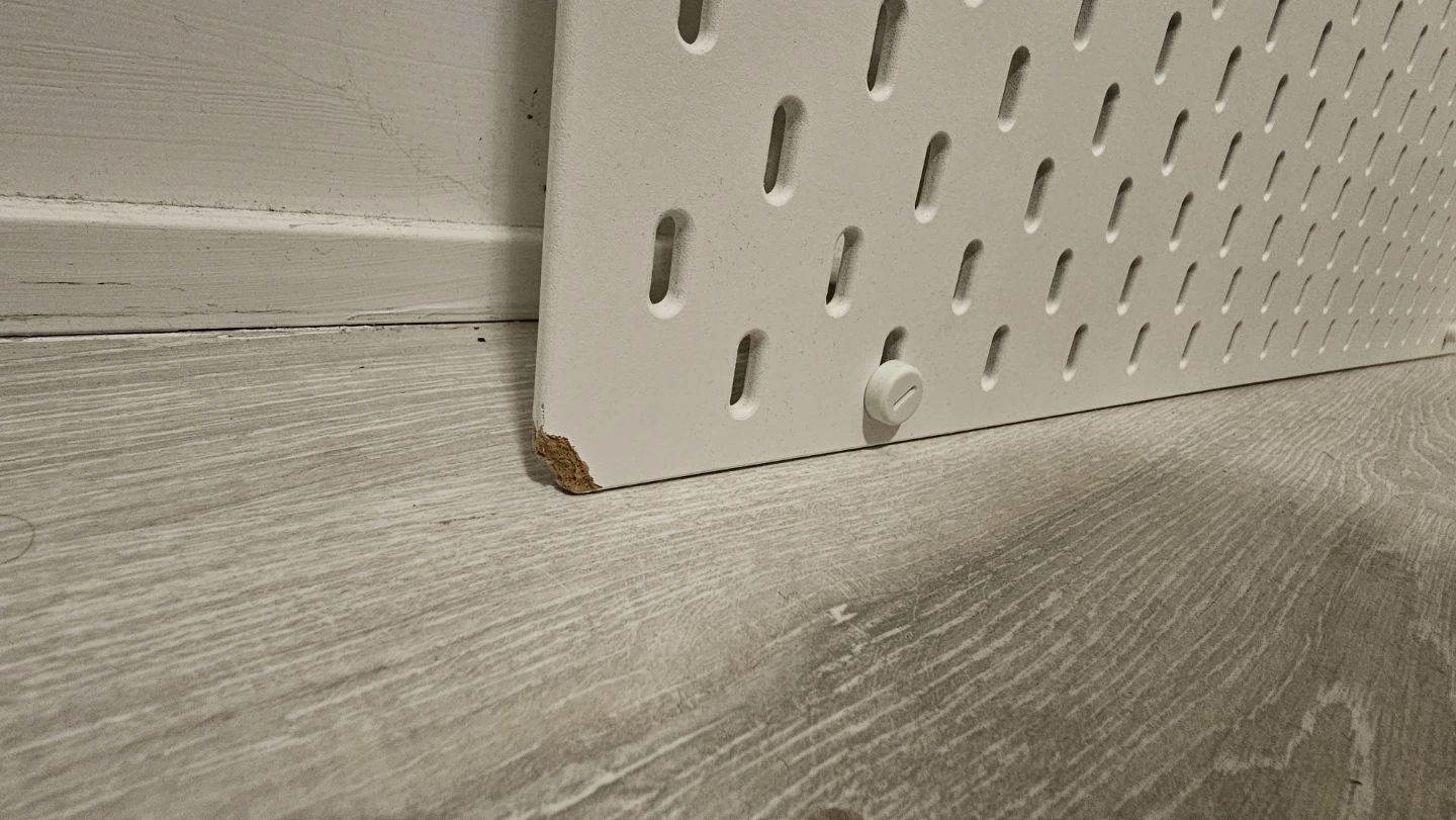 White Pegboard Organizer Set with Bins and Shelves - photo 4