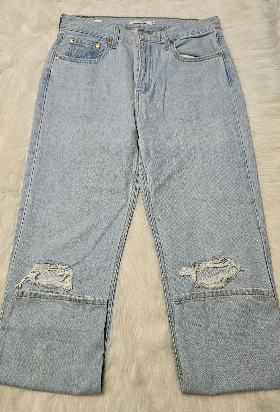 Levi's Light Wash Distressed Jeans - photo 2