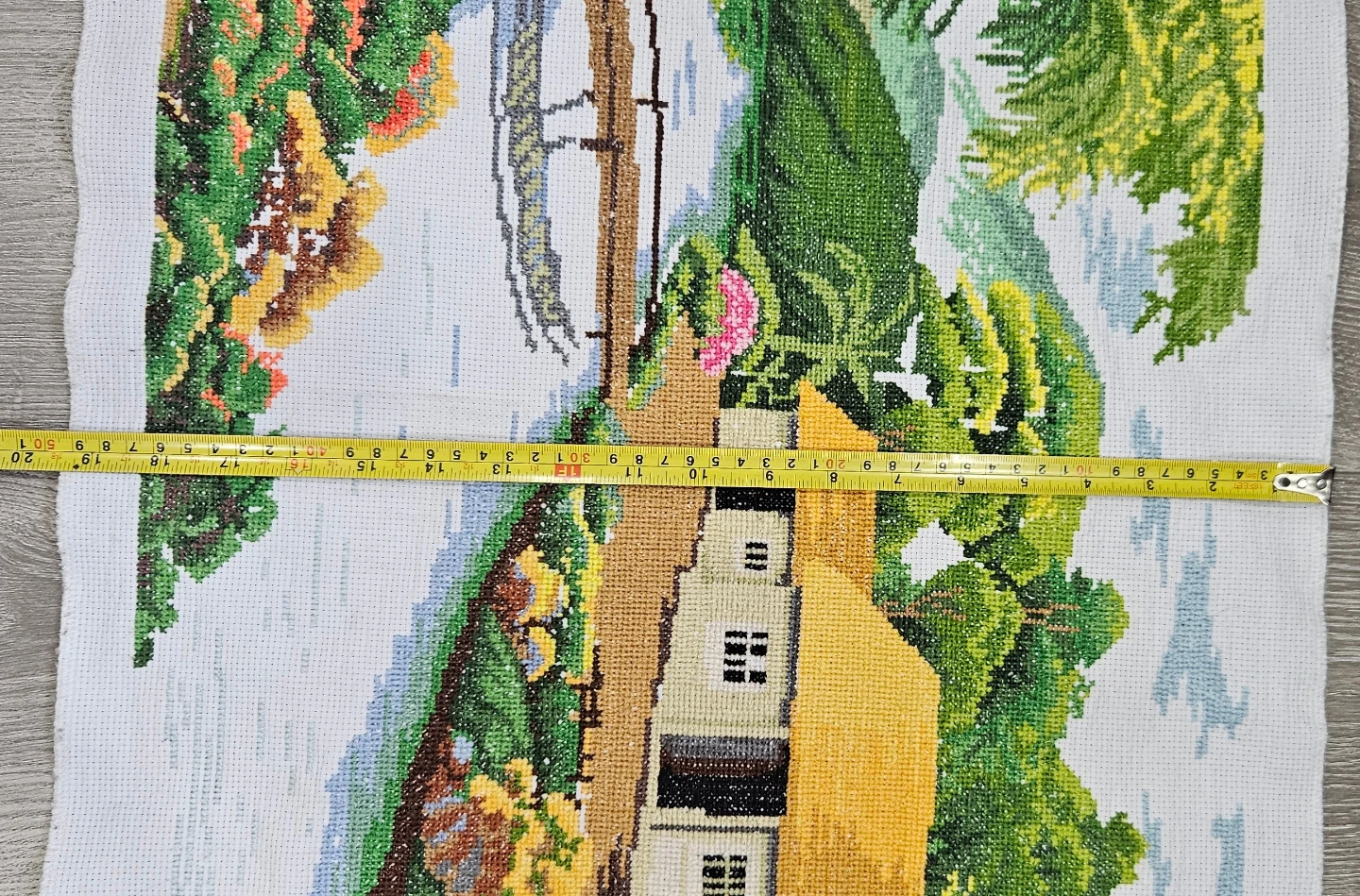 Vintage needlepoint tapestry - UNFRAMED - photo 5