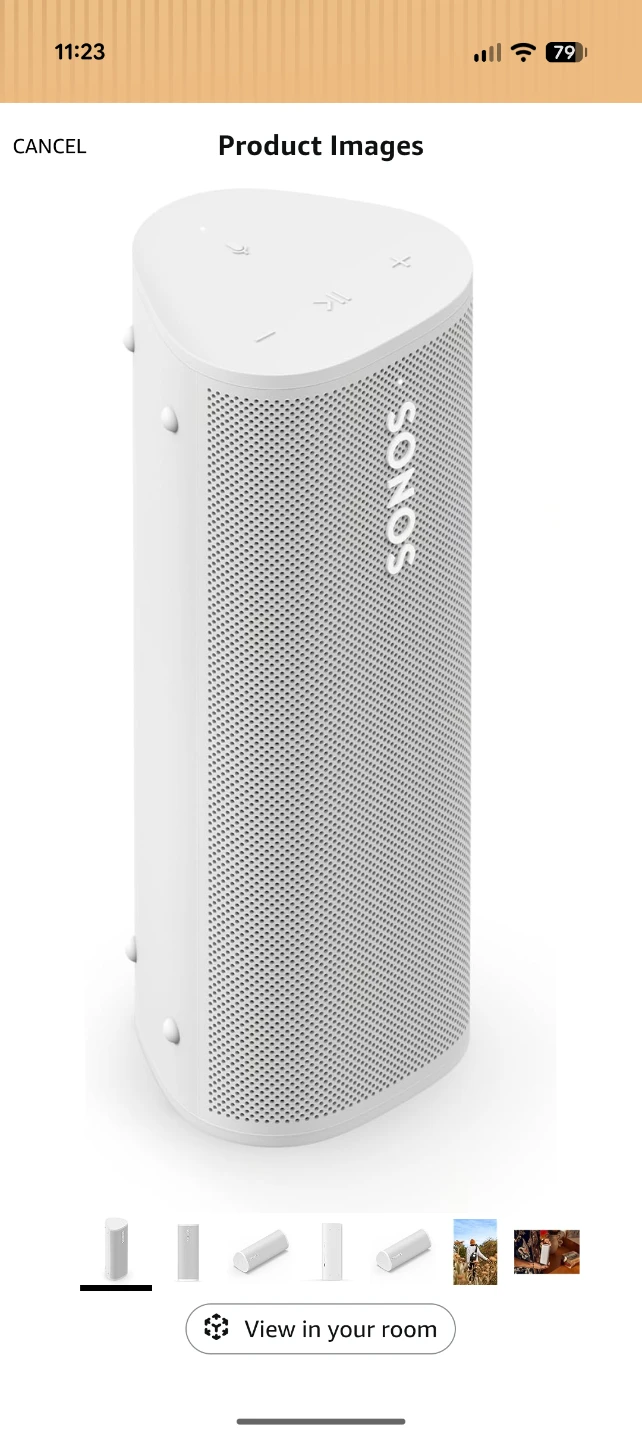Sonos Roam SL Portable Wireless Speaker - White