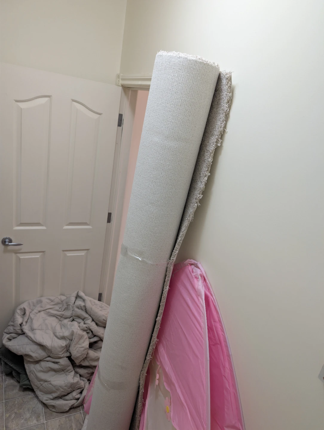 Light Beige Textured Carpet Roll - photo 2