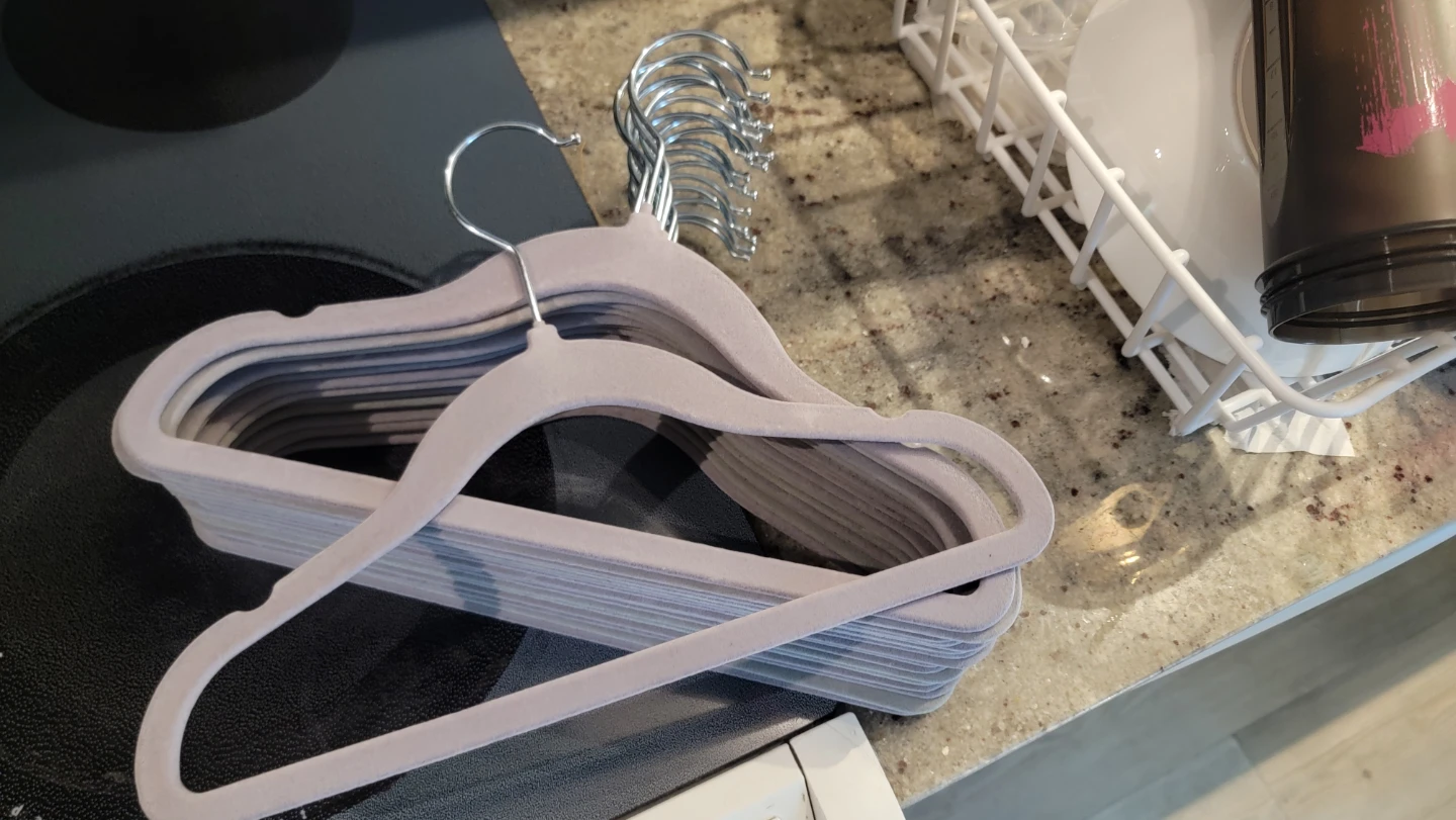 Bunch of small velvet hangers (18pcs) - photo 2