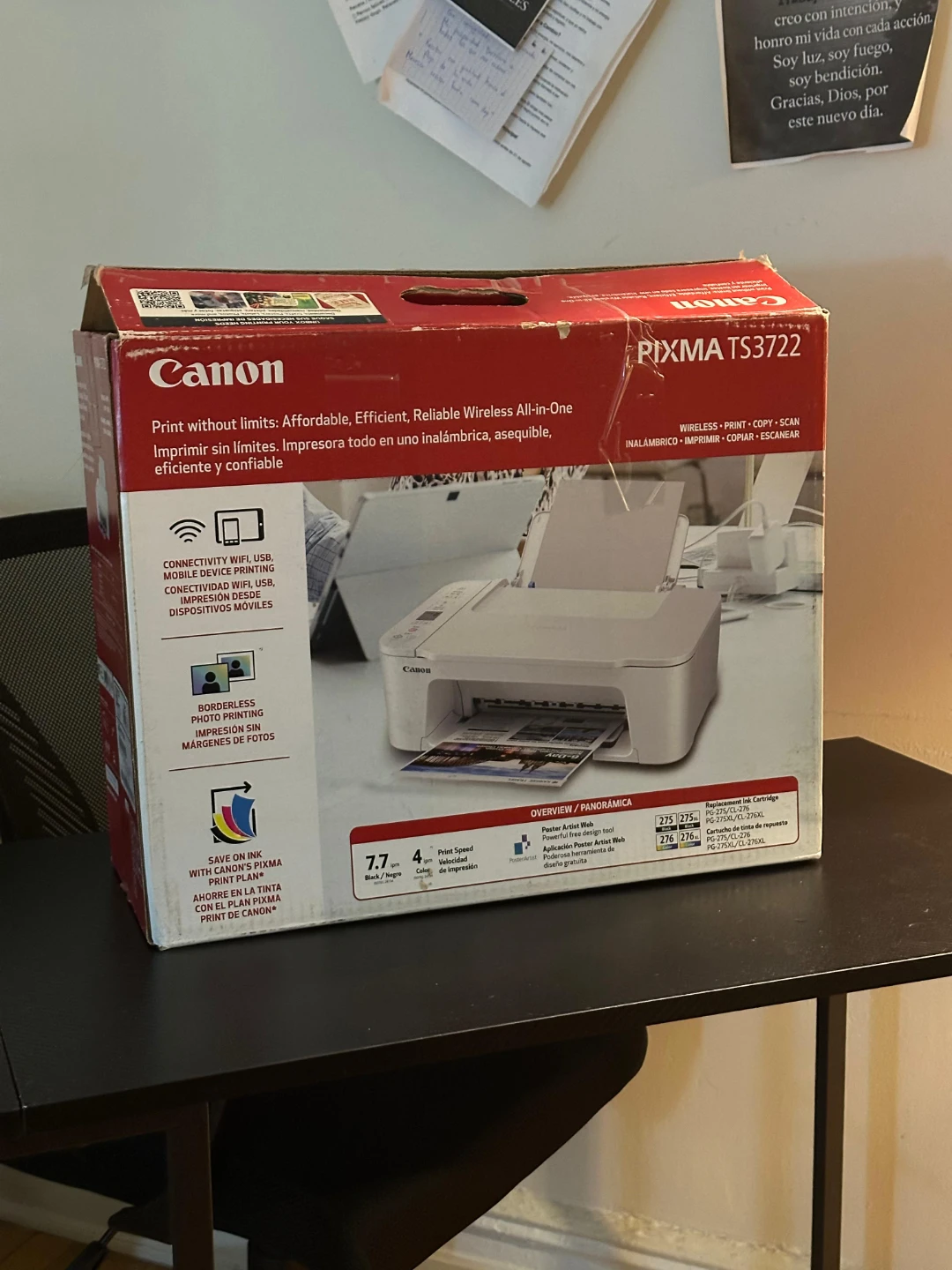 Canon PIXMA TS3722 Wireless All-In-One Printer - photo 3