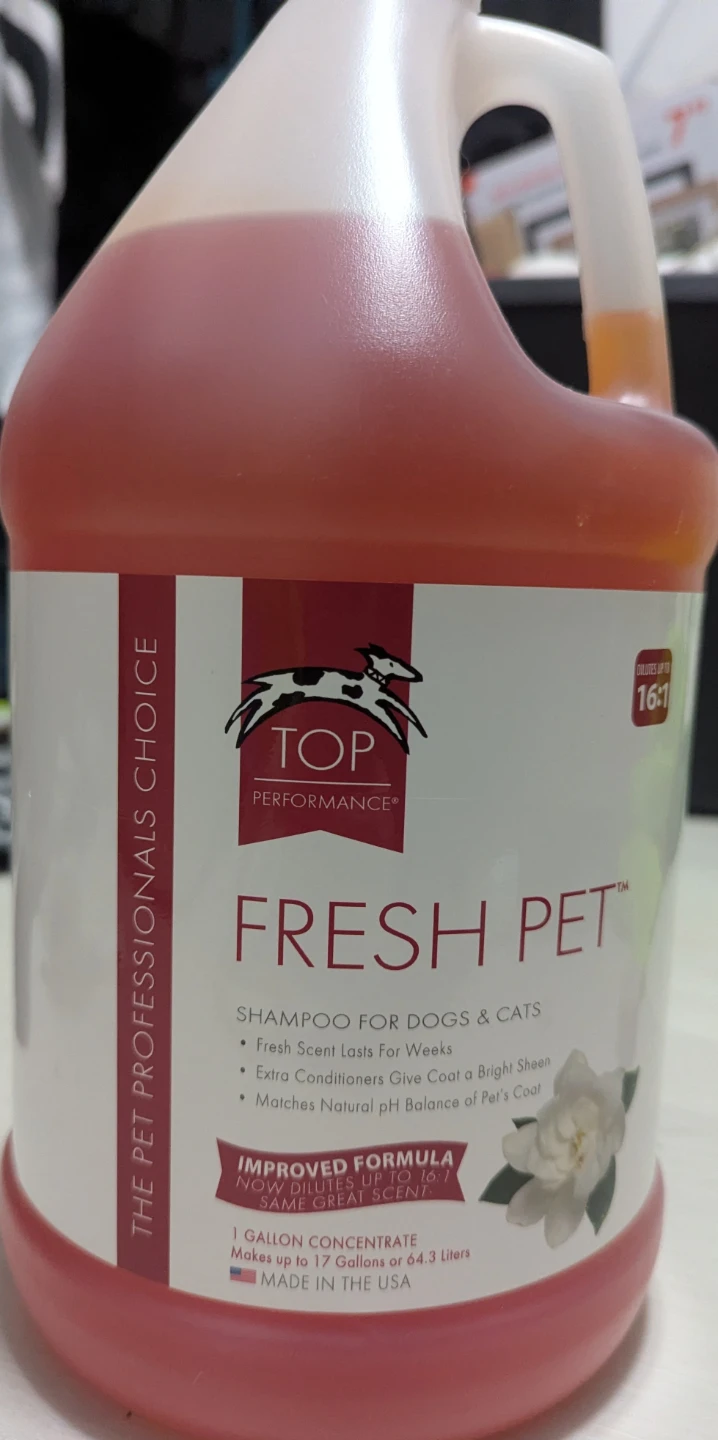 Professional grade dog shampoo and conditioner
