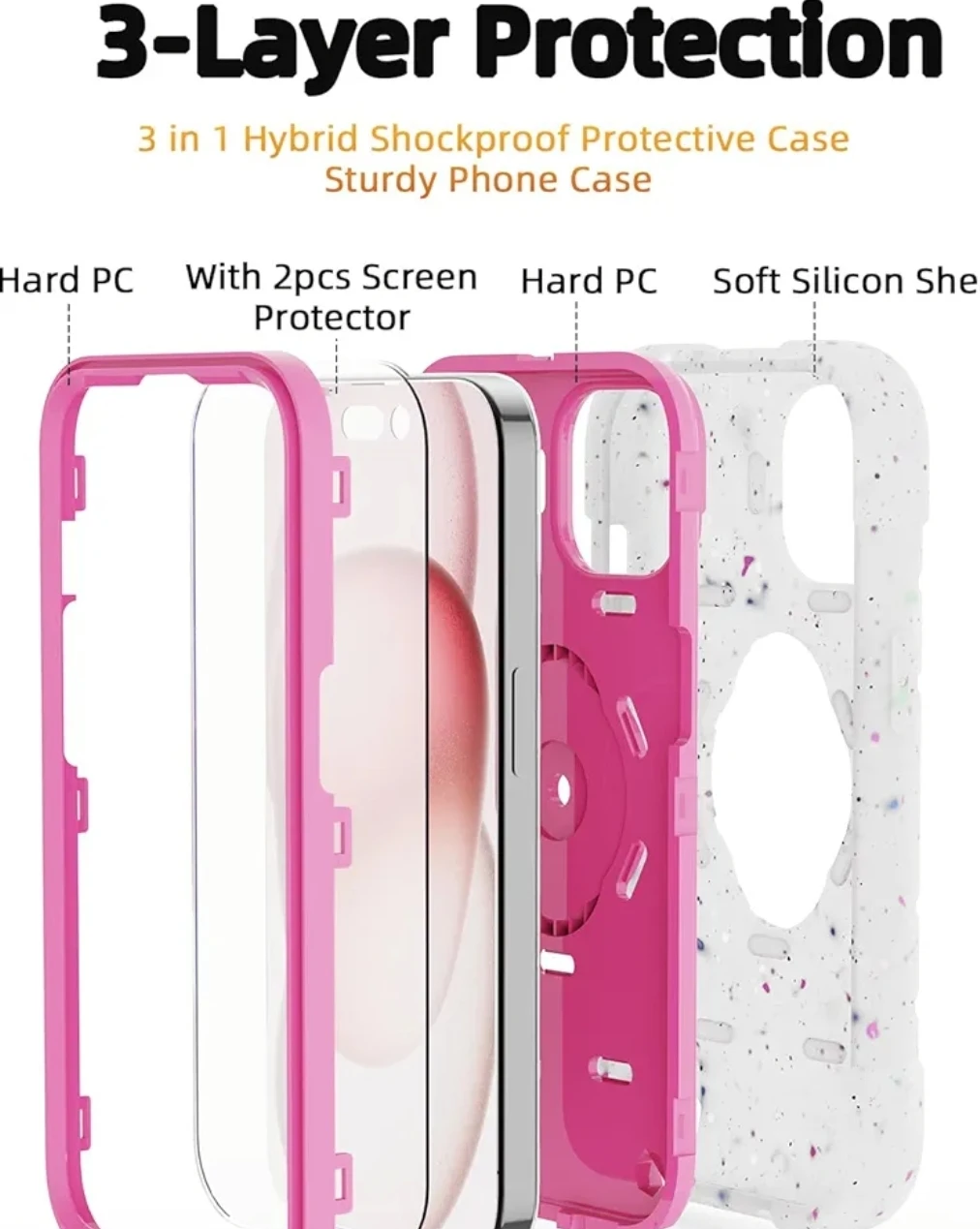 IPhone15 6.7" Case with Screen Protector - photo 4