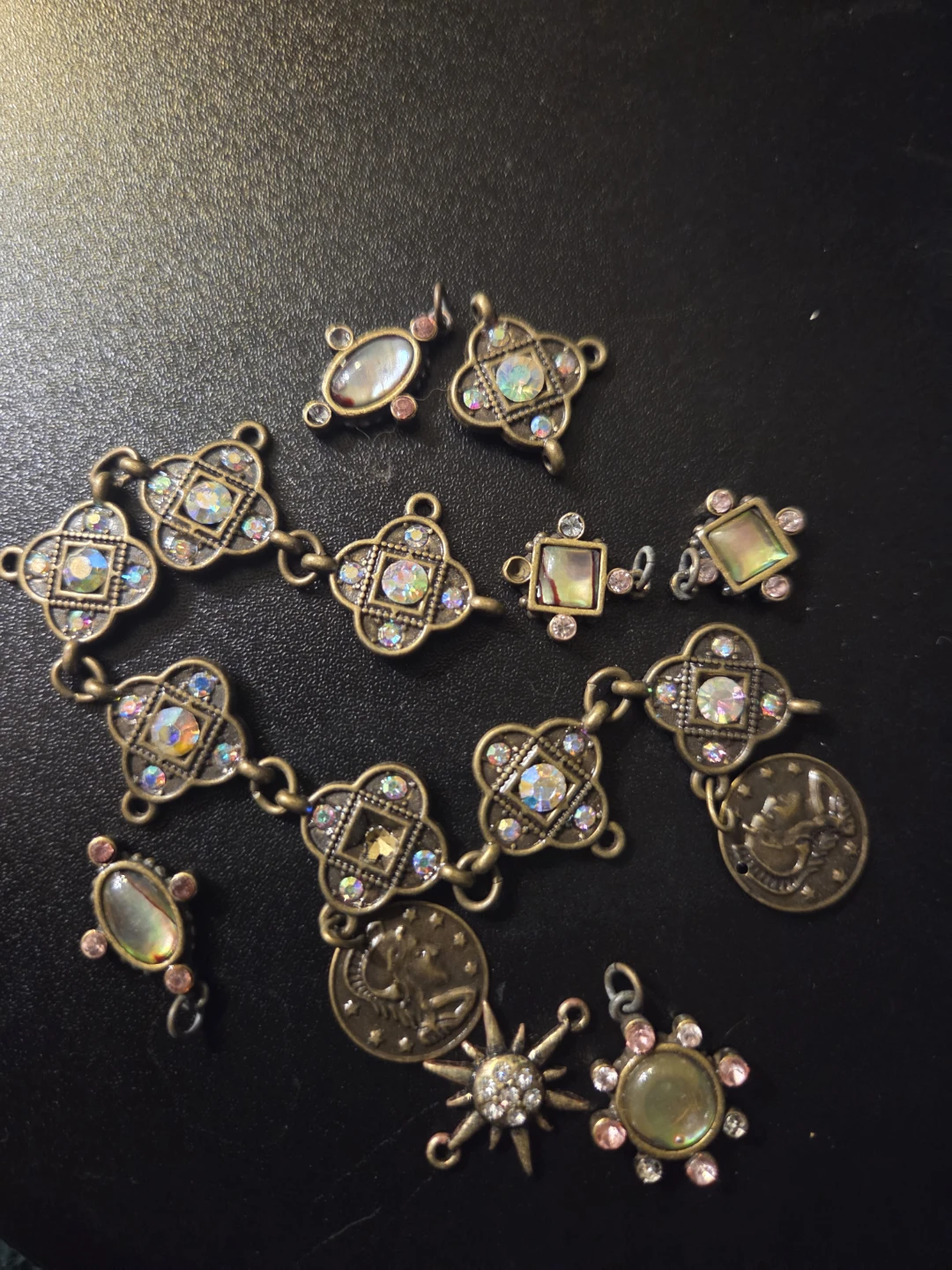 Assorted Charm Bracelet Components
