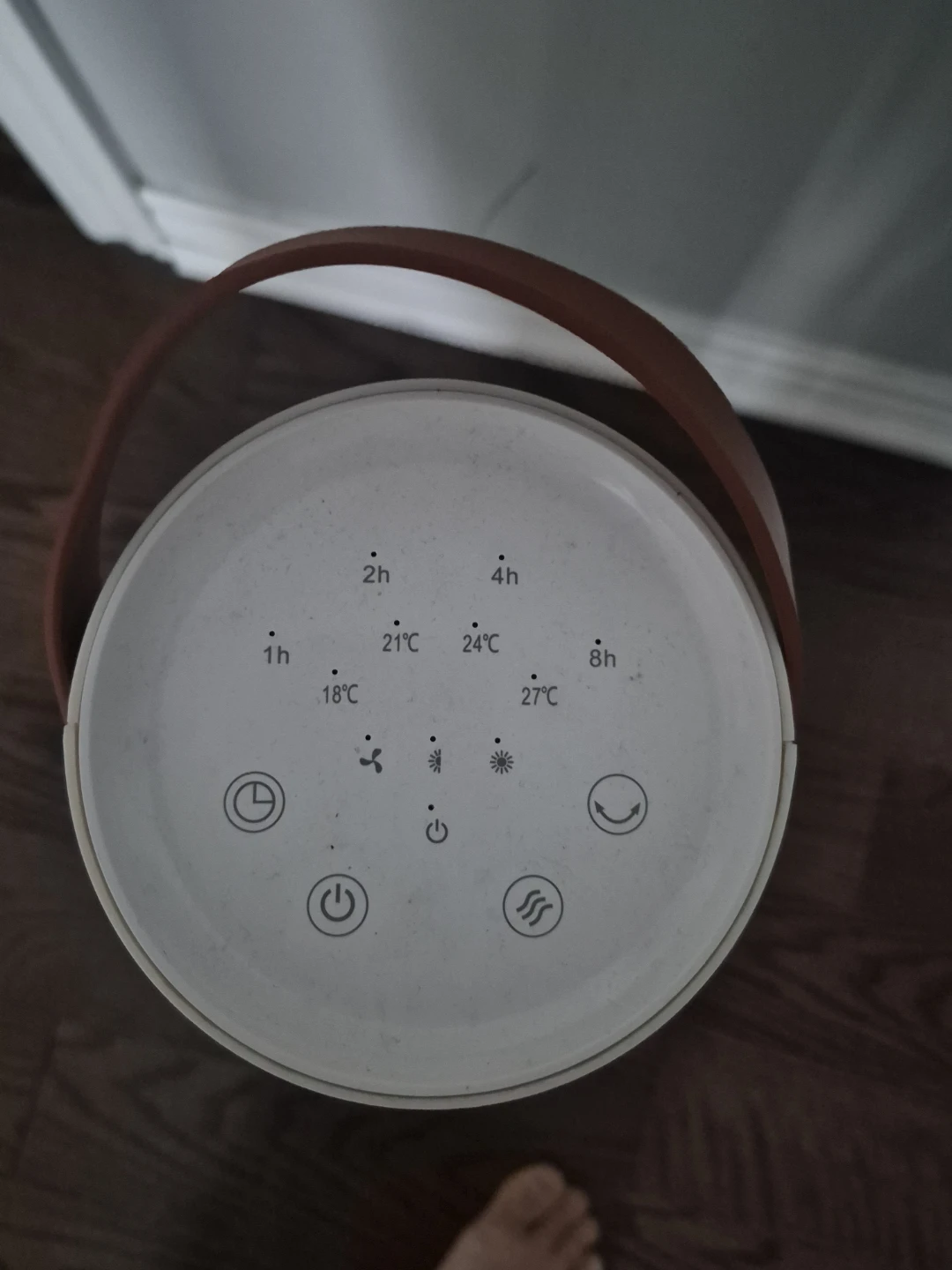 White Tower Heater with Timer and Temperature Settings - photo 3
