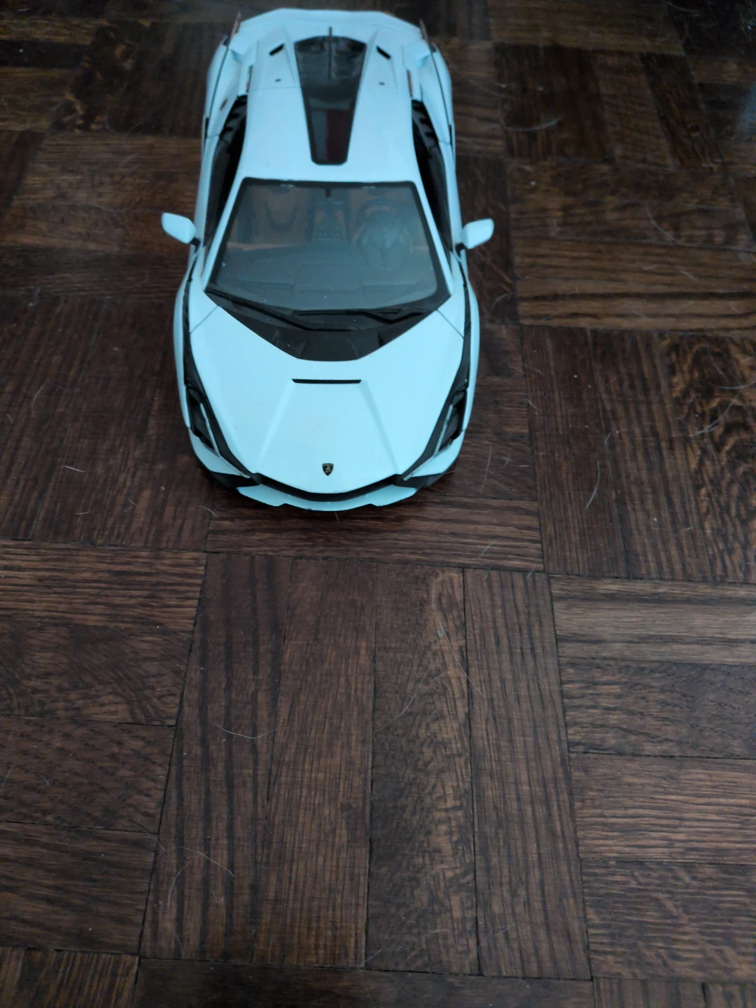 White Lamborghini Toy Car