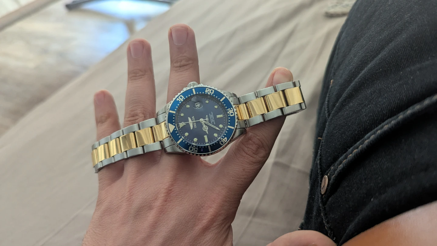 Invicta Pro Diver Two-Tone Blue Dial Watch - photo 5