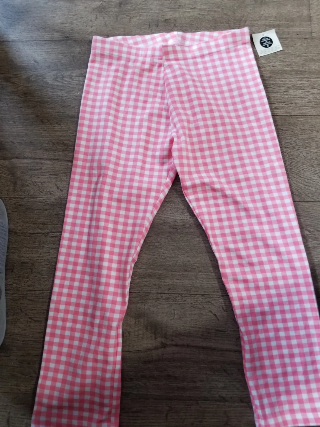 George Girls Pink Gingham Pants Size L/G (10-12)