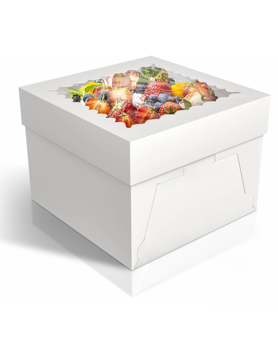 Cake Boxes with Transparent Window 10x10x8 Inch 10pcs - photo 4